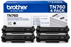 BROTHER TN760 4 PACK