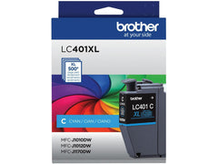 Brother Genuine LC401XLCS High-Yield Cyan Ink Cartridge