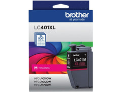 Brother Genuine LC401XLMS High-Yield Magenta Ink Cartridge
