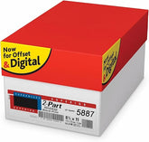 NCR Superior 8.5" x 11" 2prt Reverse Canary/White Carbonless Paper, 20 lbs, 92 Brightness, 500/Ream (#5887)