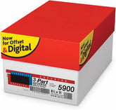 NCR Superior 8.5" x 11" 3prt Reverse Pink/Canary/White Carbonless Paper, 20 lbs, 92 Brightness, 500/Ream (#5900)