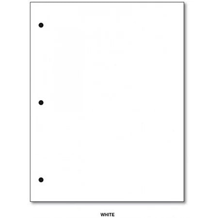 8 1/2 x 11 3 hole 20# 92 Bright 75gsm 5,000/ctn