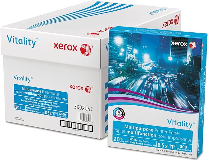 8 1/2 x 11 XEROX PREMIUM FSC -20# 92 BRT 75 GSM 5,000/CTN