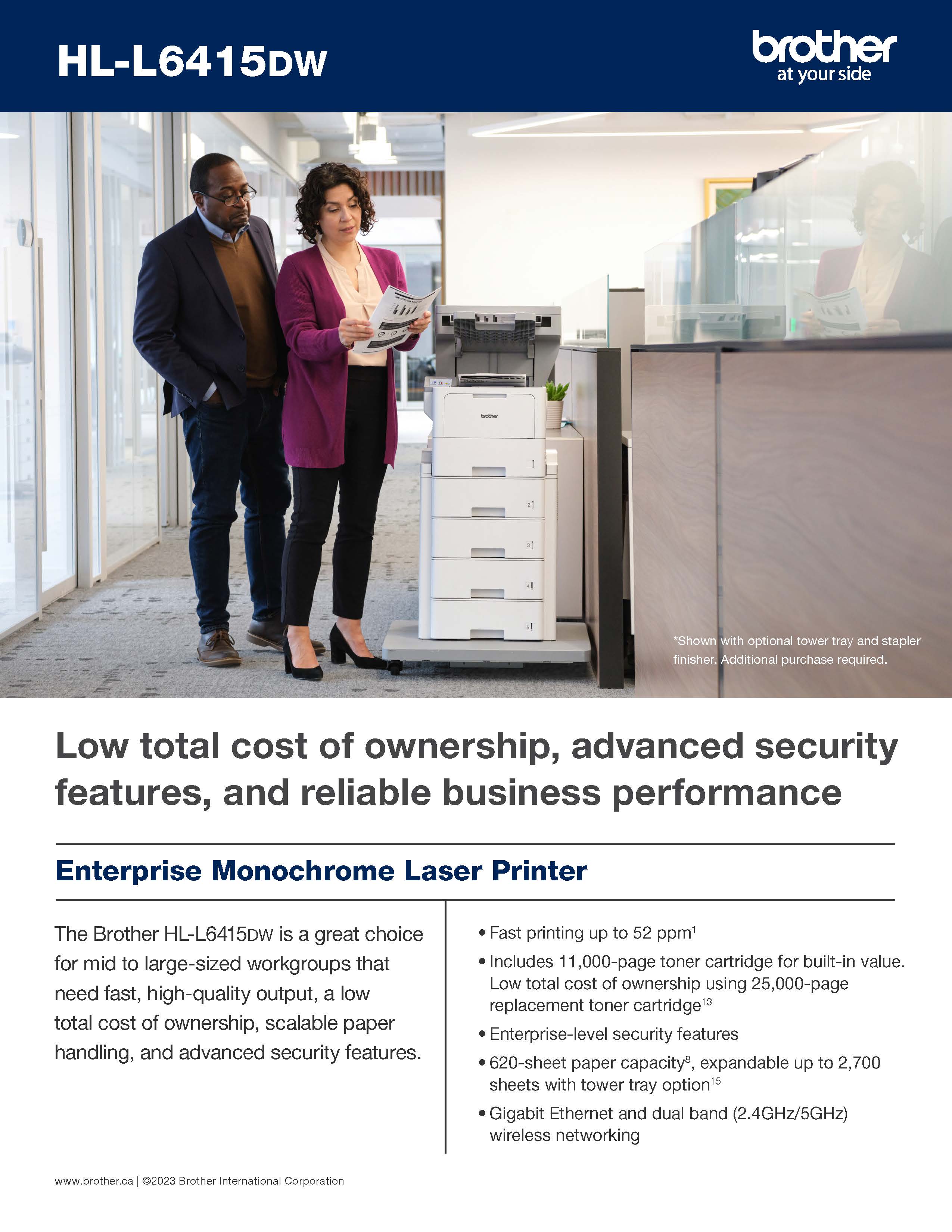 Brother HL-L6415DW - MONOCHROME Laser Printer