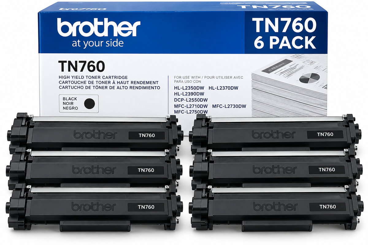 BROTHER TN760   6- PACK (89.99/each)