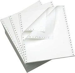 9 1/2 x 11 2prt NCR  perforated White/White Computer paper 1,800/ctn